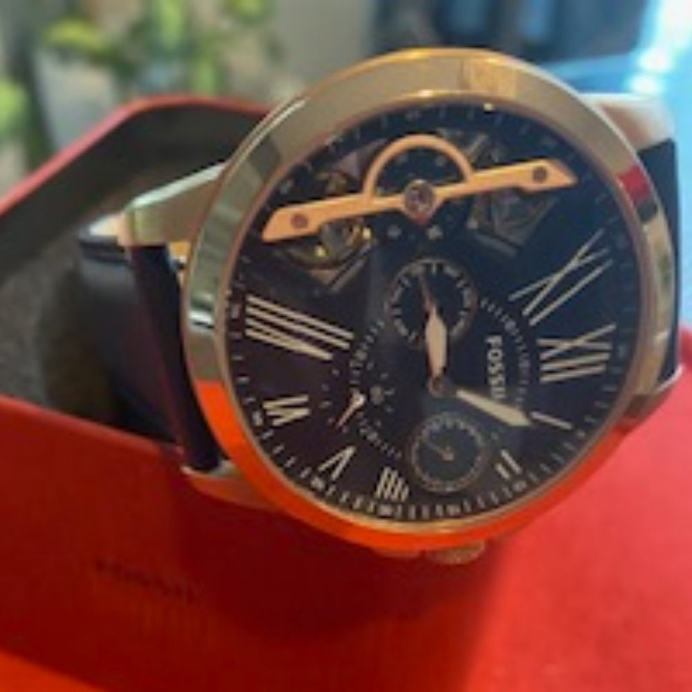 Blue Fossil men watch